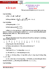 Đề tuyển sinh lớp 10 môn Toán năm 2025 – 2026 sở GD&ĐT Bắc Kạn