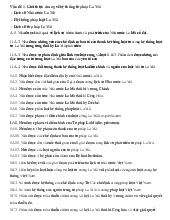 Câu hỏi ôn tập Luật La Mã | Trường Đại học Luật - Đại học Quốc gia Hà Nội