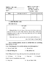 Bài tập ôn hè lớp 1 môn Tiếng Việt (Chương trình mới) - Số 5