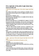 Dàn ý nghị luận về tác phẩm truyện (hoặc đoạn trích) chi tiết nhất