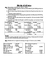 Bài tập số Kế toán: Sửa chữa sai sót và báo cáo tài chính môn Kế toán | Trường Đại học Bách Khoa Hà Nội