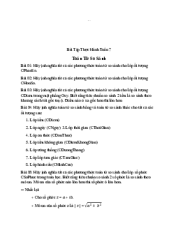 Bài Tập Thực Hành Toán Tử So Sánh - Nhập môn lập trình | Trường Đại học CNTT Thành Phố Hồ Chí Minh