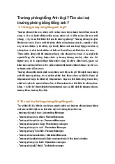 Trưởng phòng tiếng Anh là gì? Tên các loại trưởng phòng bằng tiếng anh?