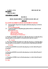 Đề cương ôn tập GDQPAN - Đường lối Quốc phòng & An ninh Việt Nam | Quốc phòng - An ninh | Đại học Kinh tế - Đại học Đà Nẵng