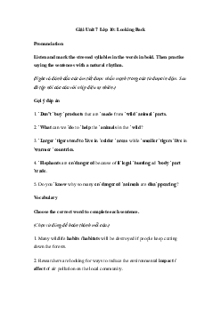 Tiếng Anh 10 Unit 7: Writing - Kết Nối Tri Thức