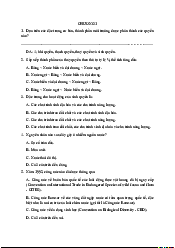 Bài tập Chương 1 - Môi trường đại cương | Trường Đại học Khoa học Tự nhiên, Đại học Quốc gia HCM