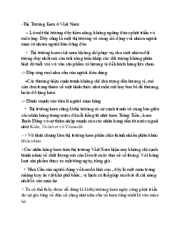Thị trường kem ở Việt Nam ?