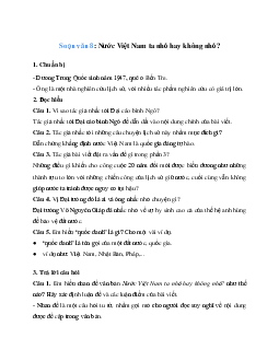Soạn bài: Nước Việt Nam ta nhỏ hay không nhỏ? Ngữ Văn 8 | Cánh diều