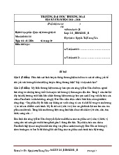 Bài thi học phần: Quản trị thương hiệu | Đại học Thương Mại