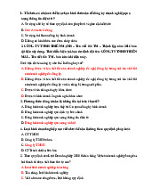 Câu hỏi trắc nghiệm môn Luật thương mại | Đại học Nội Vụ Hà Nội