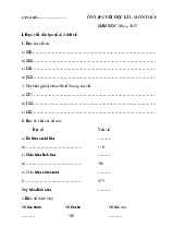 Ôn tập cuối học kì I môn Toán lớp 3 năm học 2024 - 2025