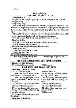 Giáo án buổi 2 Tiếng Việt 2 sách Cánh diều | Tuần 6