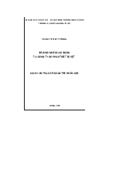 LUẬN VĂN THẠC SĨ QUẢN TRỊ NHÂN LỰC  | Trường Đại học Lao động - Xã hội