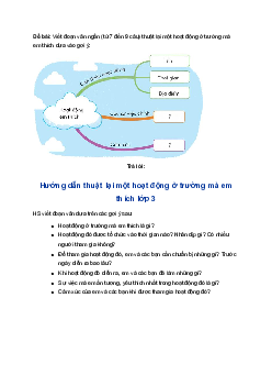 Giải Ôn tập giữa học kì 2 - Tiết 4 trang 46 VBT Tiếng Việt lớp 3 Tập 2 Chân trời sáng tạo