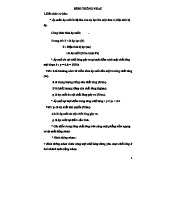 Chuyên Đề Về Bình Thông Nhau - Cơ Sở Lý Thuyết và Bài Tập Vật Lý