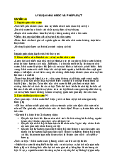 Đề cương Lý luận nhà nước và pháp luật | Trường Đại học Luật, Đại học Huế