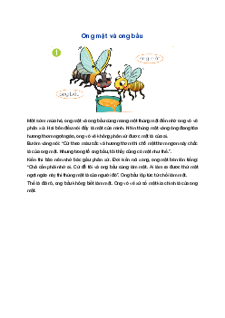 Kể chuyện Ong mật và ong bầu | Tiếng việt 1 Cánh Diều