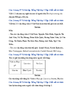 Giải VBT Tiếng Việt lớp 3 Bài 25: Ngọn lửa Ô-lim-pích | Kết nối tri thức