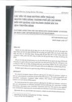 Các yếu tố ảnh hưởng đến thái độ người tiêu dùng Tphcm đối với quảng cáo ngành chăm sóc da qua truyền hình | Môn Hành vi tiêu dùng - Đại học Cần Thơ