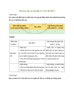 Bài 25: Vị trí địa lí, điều kiện tự nhiên và dân cư, xã hội Trung Quốc | Giải Địa lí 11 Cánh diều