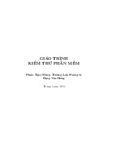 Giáo trình kiểm thử phần mềm | Đại học Điện lực