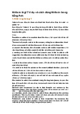 Write in là gì? Ví dụ và cách dùng Write in trong tiếng Anh