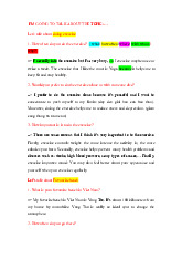 I'm going to talk about the topic ... Let's talk about doing exercise | Câu hỏi tự luận Tiếng Anh | Học viện Hành Chính Quốc Gia