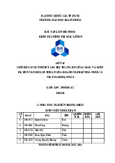 Học thuyết giá trị thặng dư của C.Mác và liên hệ vấn đề lợi nhuận của doanh nghiệp nhà nước ở Việt Nam hiện nay | Môn Kinh tế chính trị - Trường Đại học Bách khoa - Đại học Quốc gia Thành phố Hồ Chí Minh