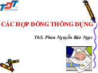 Các loại hợp đồng thông dụng