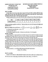 Đề khảo sát tháng 10 Toán 9 năm 2024 – 2025 phòng GD&ĐT Gia Lâm – Hà Nội