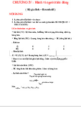 Chương IV: Hành vi người tiêu dùng - lợi ích và thặng dư môn Kinh tế vi mô | Trường Đại học Kinh Tế Quốc Dân