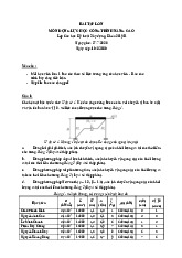 Bài tập lớn Môn Động lực học công trình nâng cao | Đại học Sư phạm Kỹ thuật Thành phố Hồ Chí Minh