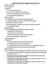 Câu hỏi trắc nghệm ôn tập môn Tiền tệ và thanh toán quốc tế | Trường Đại học Kinh Doanh và Công Nghệ Hà Nội