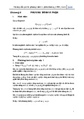 Hướng dẫn giải bài tập phương trình vi phân thường | Đại học Yersin Đà Lạt