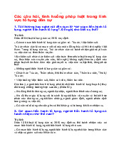 Các câu hỏi, tình huống pháp luật trong lĩnh vực tố tụng dân sự | Trường Đại học Luật, Đại học Quốc gia Hà Nội