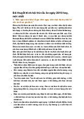 Bài thuyết trình hội thi nấu ăn ngày 20/10 hay, mới nhất