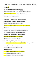 Tổng ôn Cuối kì sức khỏe môi trường | Đại học Nguyễn Tất Thành