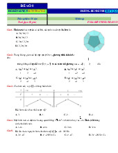 Đề 8 - Ôn tập full lớp 12 môn Toán ứng dụng | Trường Đại học Sư phạm Thành phố Hồ Chí Minh