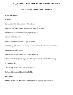 Tiếng Anh lớp 12 Unit 2 Skills