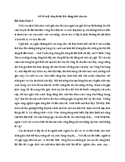 Văn mẫu 8 Kể lại một chuyến đi | Viết bài văn kể lại một chuyến đi tham quan một di tích lịch sử văn hóa