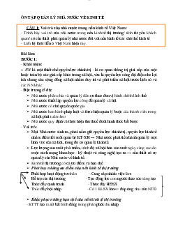Ôn tập về quản lý nhà nước
