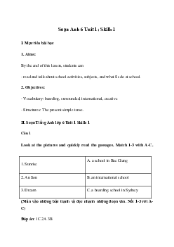 Giải Tiếng Anh 6 Unit 1: Skills 1 | Global Success