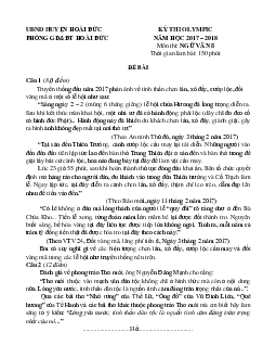 Bộ 10 đề thi học sinh giỏi Ngữ văn 8 (có đáp án)