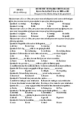 20 Đề thi thử tốt nghiệp THPT năm 2021 môn Tiếng Anh bám sát và phát triển đề minh họa của Bộ GD&ĐT có đáp án