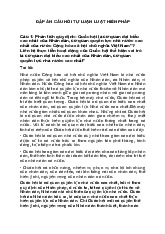 Đề cương môn Luật hiến pháp - Trường Đại học lao động -  xã hội