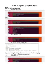 Buổi 2 - Nguyên Lý Hệ Điều Hành và Bài Tập | Môn Nguyên lý hệ điều hành - Đại học Cần Thơ