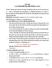 Đề cương môn Lập trình hướng đối tượng - Trường Đại học lao động -  xã hội.