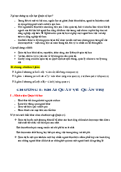 Tổng hợp lý thuyết quản trị học - ôn thi học kỳ | Trường Đại học Mở Thành phố Hồ Chí Minh