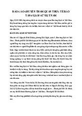 Báo cáo tham quan bảo tàng LSĐ/ Trường đại học Nguyễn Tất Thành