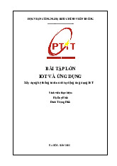 Bài tập lớn và ứng dụng: Hệ Thống Tưới Nước Tự Động | Iot và ứng dụng | Học viện Công nghệ Bưu chính Viễn thông